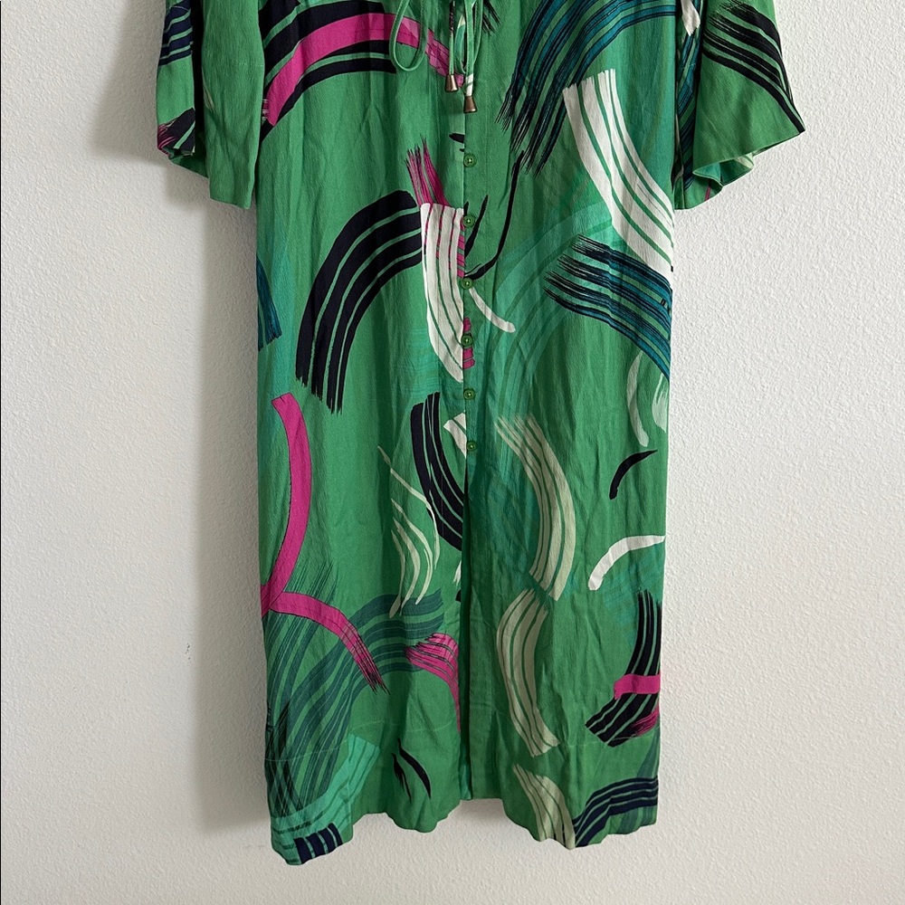 The Odells Anthropologie Paloma Paint Swipe Kimono Maxi Dress - Picture 6 of 10